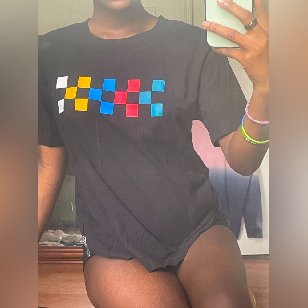 vans multi-colored t-shirt